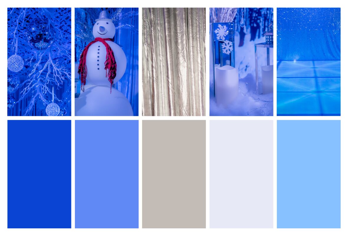 popular colours for a winter wonderland theme