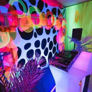 Glow Fluro Black Light Theme Party Equipment Hire Feel Good