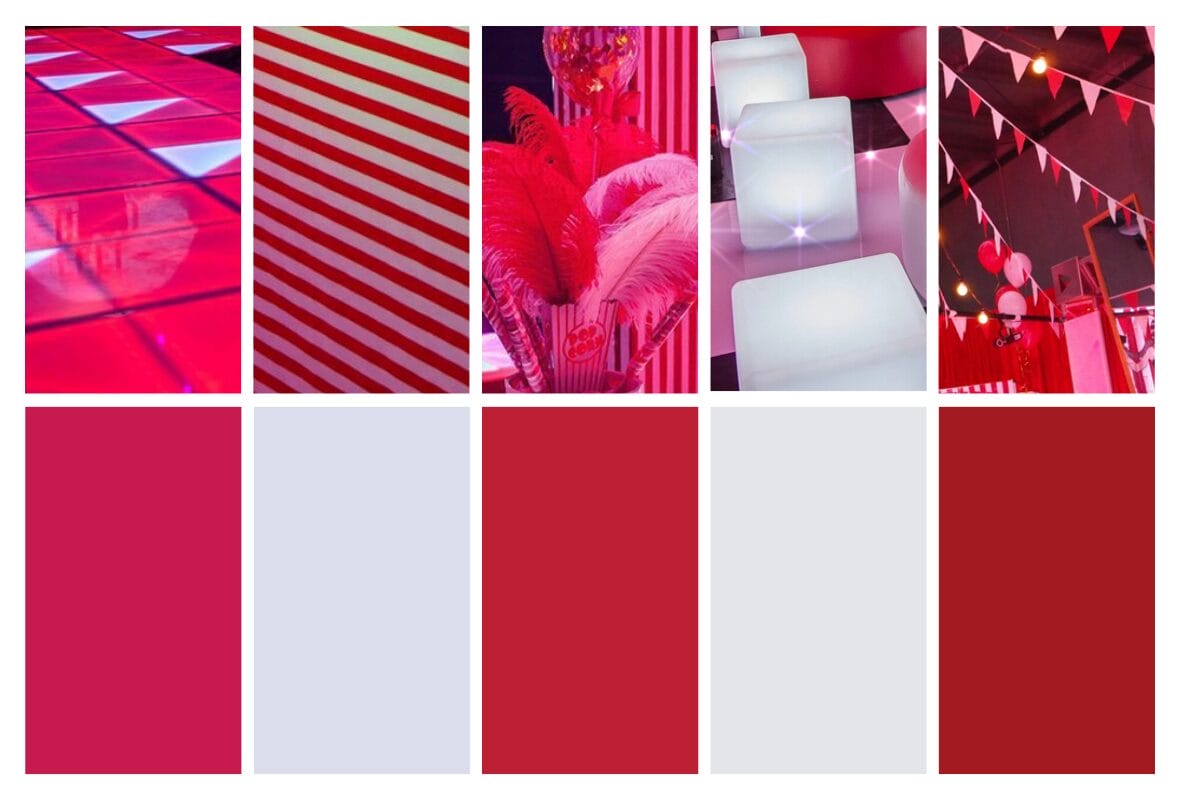 popular colours for a circus theme