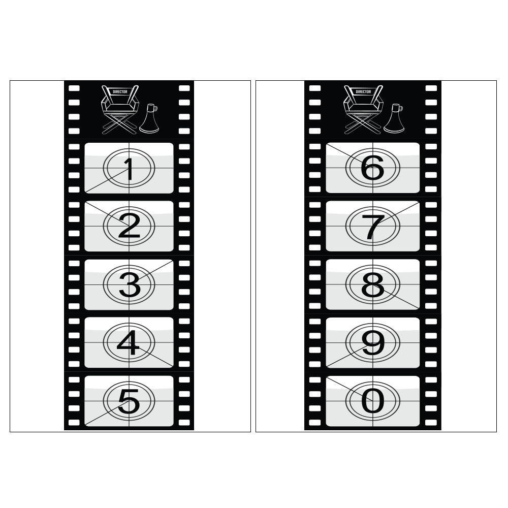 Large Movie Star Reel Backdrop Hire, Feel Good Events