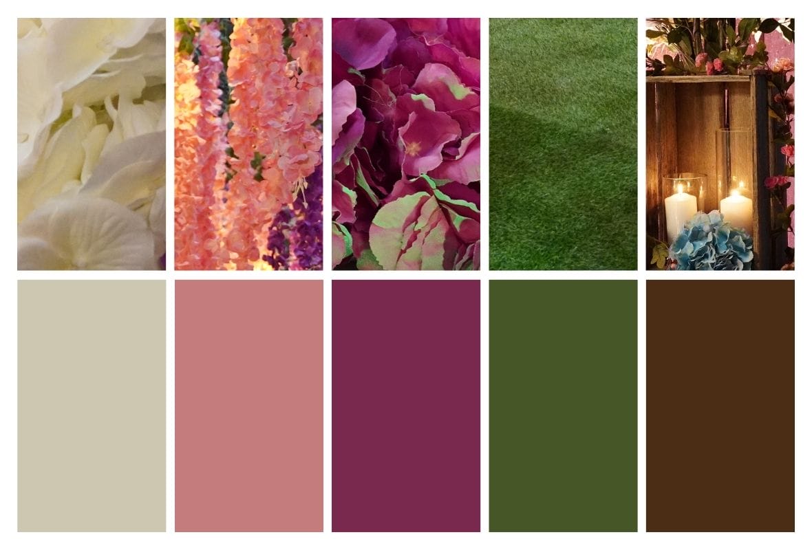 POPULAR COLOURS FOR AN ENCHANTED GARDEN THEME