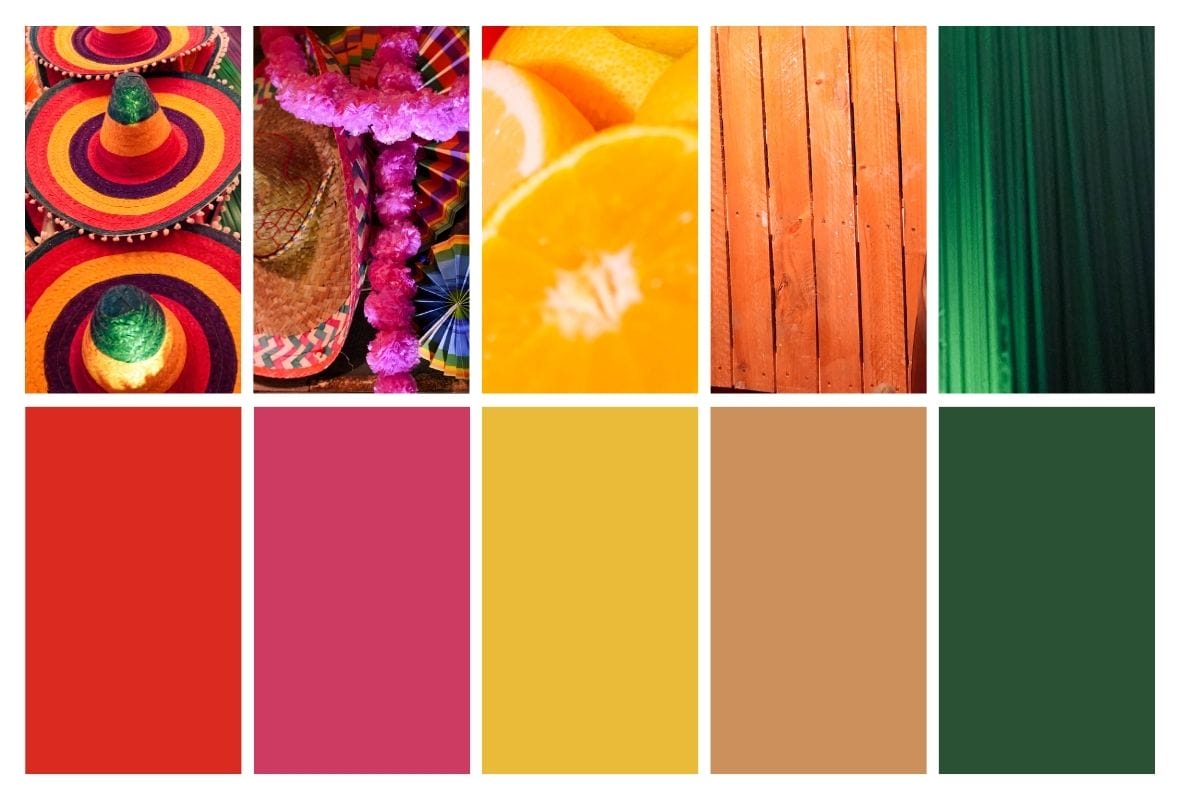 POPULAR COLOURS FOR A MEXICAN FIESTA THEME