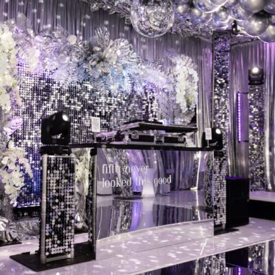 Silver & White Event Style