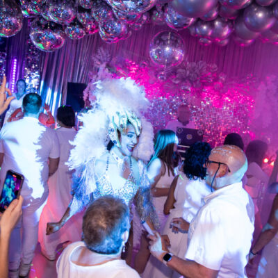 dance floor at marcus' 50th