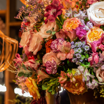 colourful floral arrangement for an event