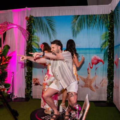 Taylor's Beach Club Themed 21st Birthday Party - 360 photobooth